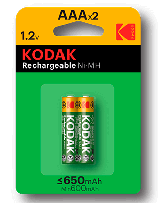 pilas recargables Kodak Ni-MH 650mAh